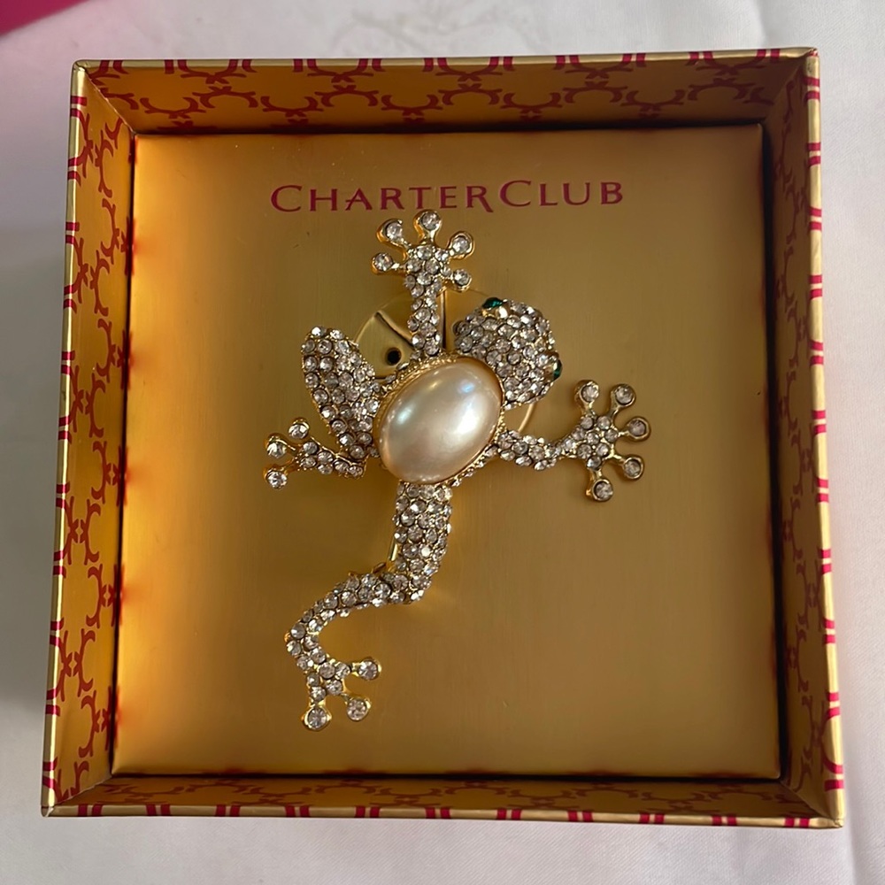 charter club frog pin